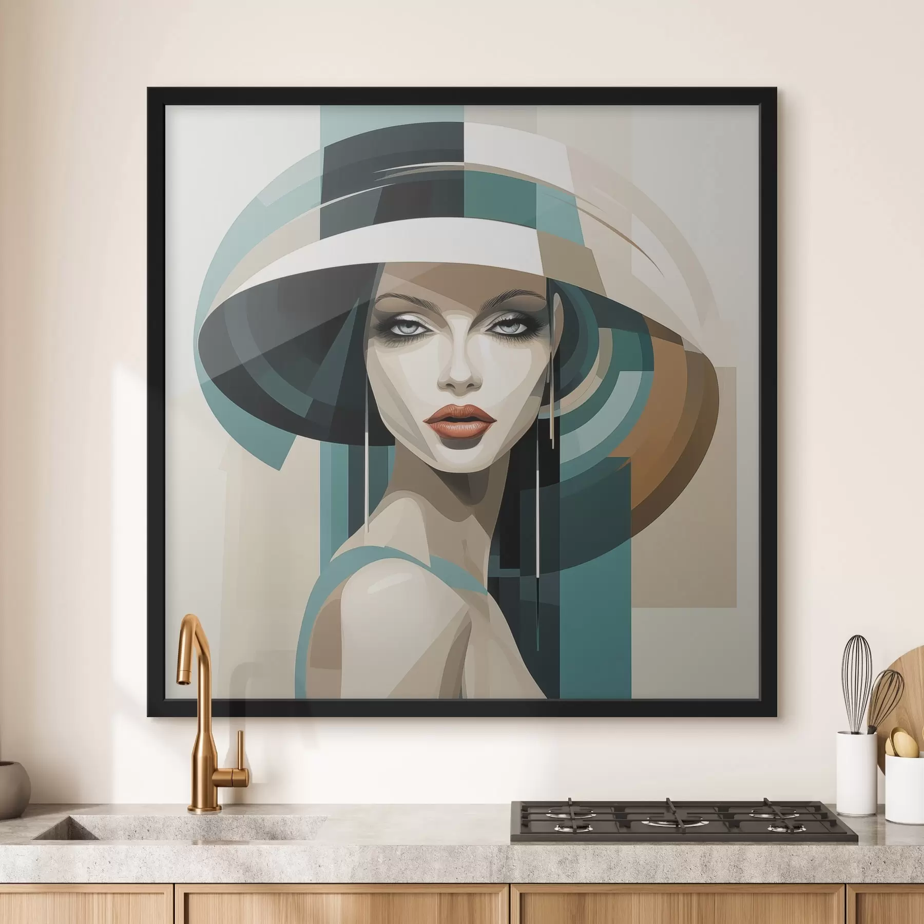 Fototapetes Meitene cepurē f44972