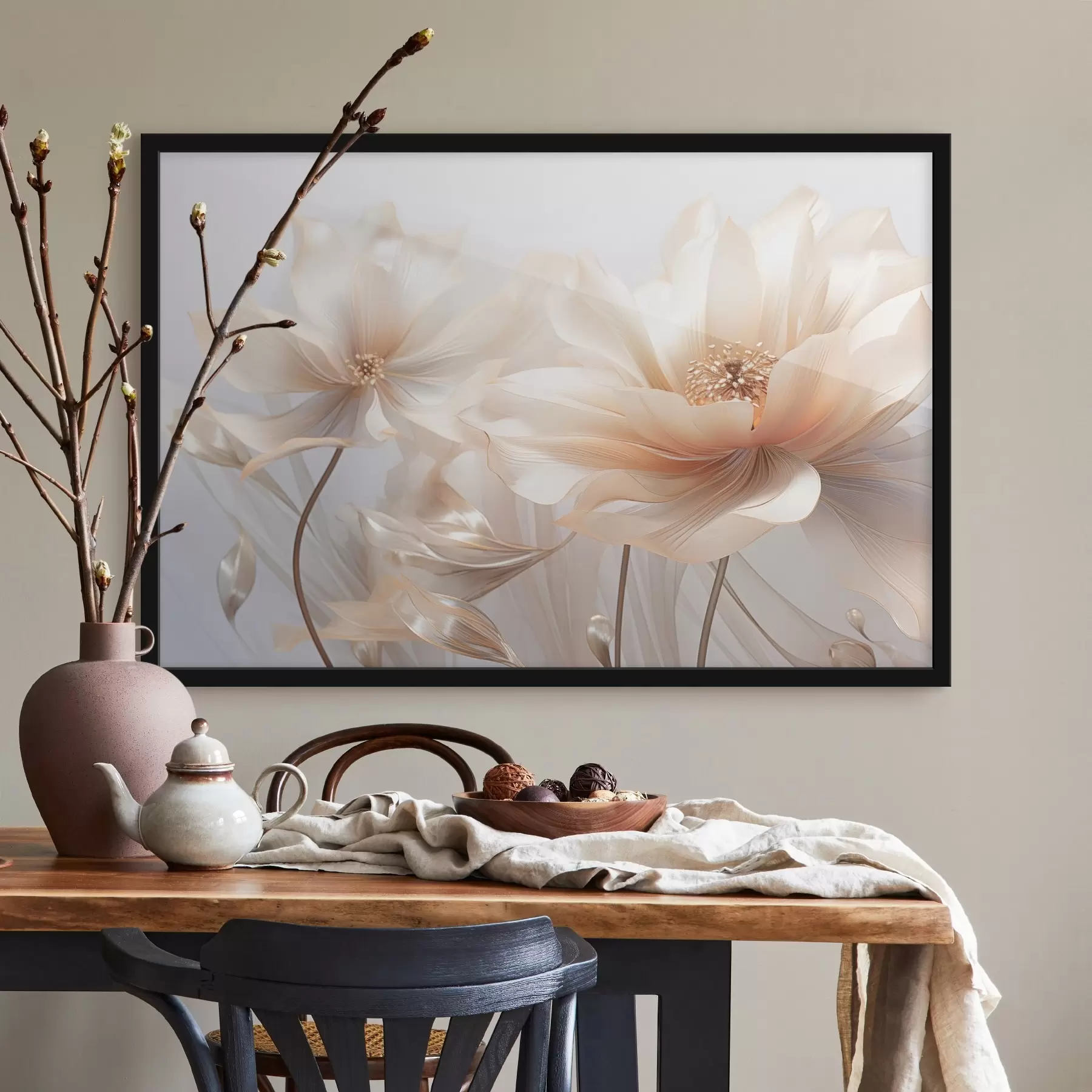 Fototapetes Maigi persiku ziedi f44836