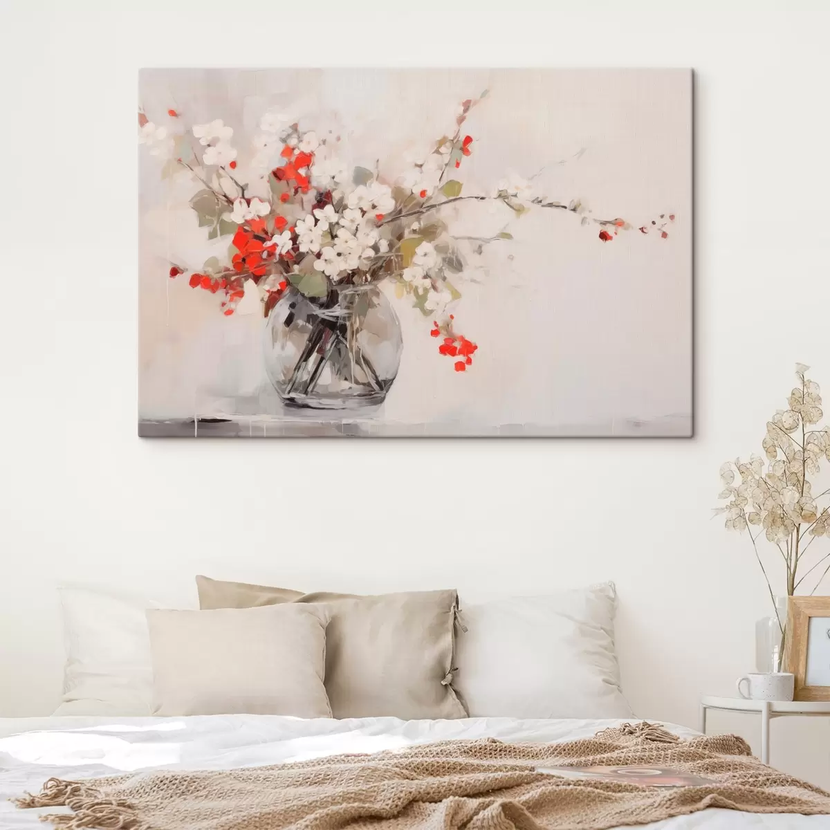 Glezna Delikāta ziedu kompozīcija akvareļu stilā s44948