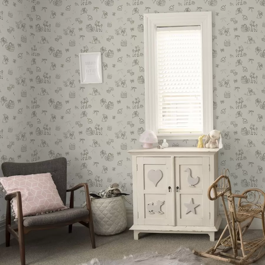 Fototapetes Jauka meža aina ar briežiem, trušiem un bitēm a00215