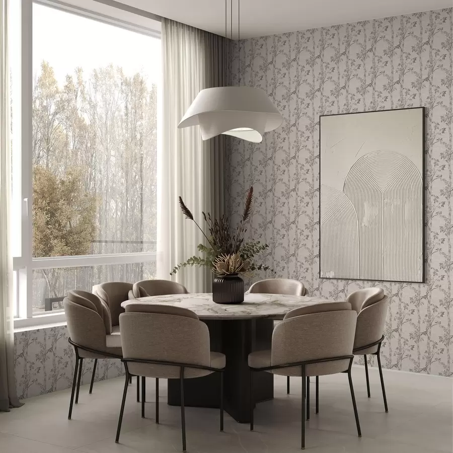 Fototapetes Bērza zari ar lapām, teksturēts fons a00257v1