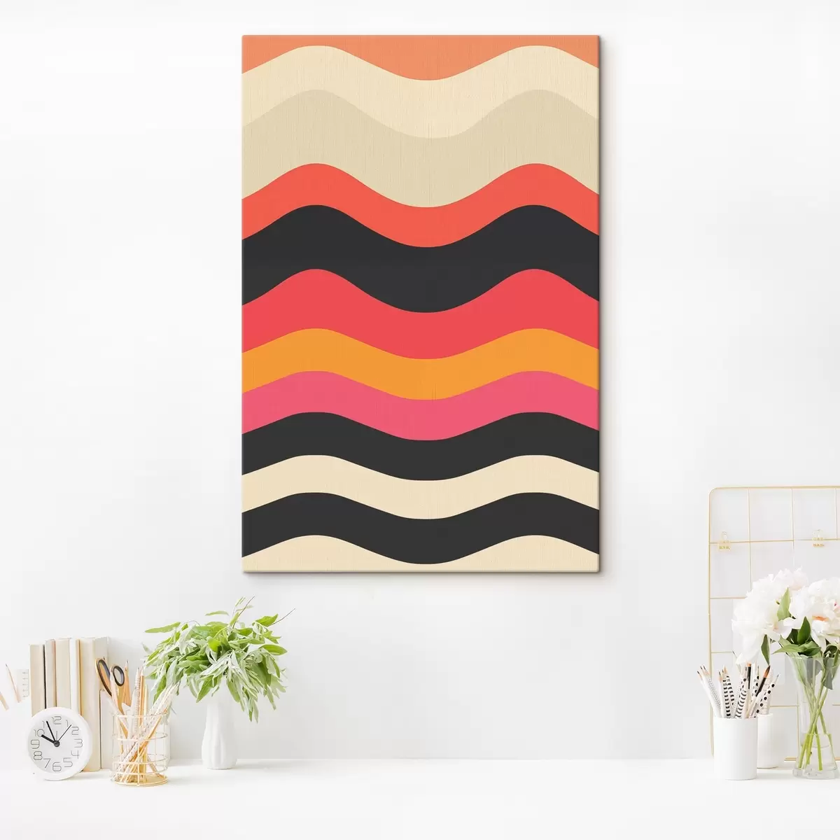 Glezna Abstraktais viļņotais raksts s45005