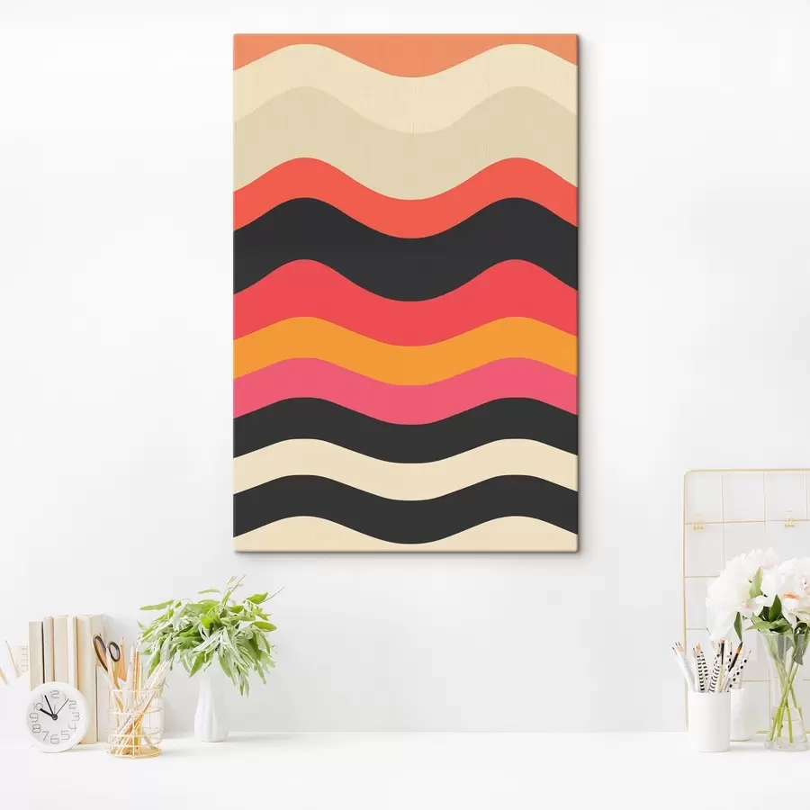 Glezna Abstraktais viļņotais raksts s45005