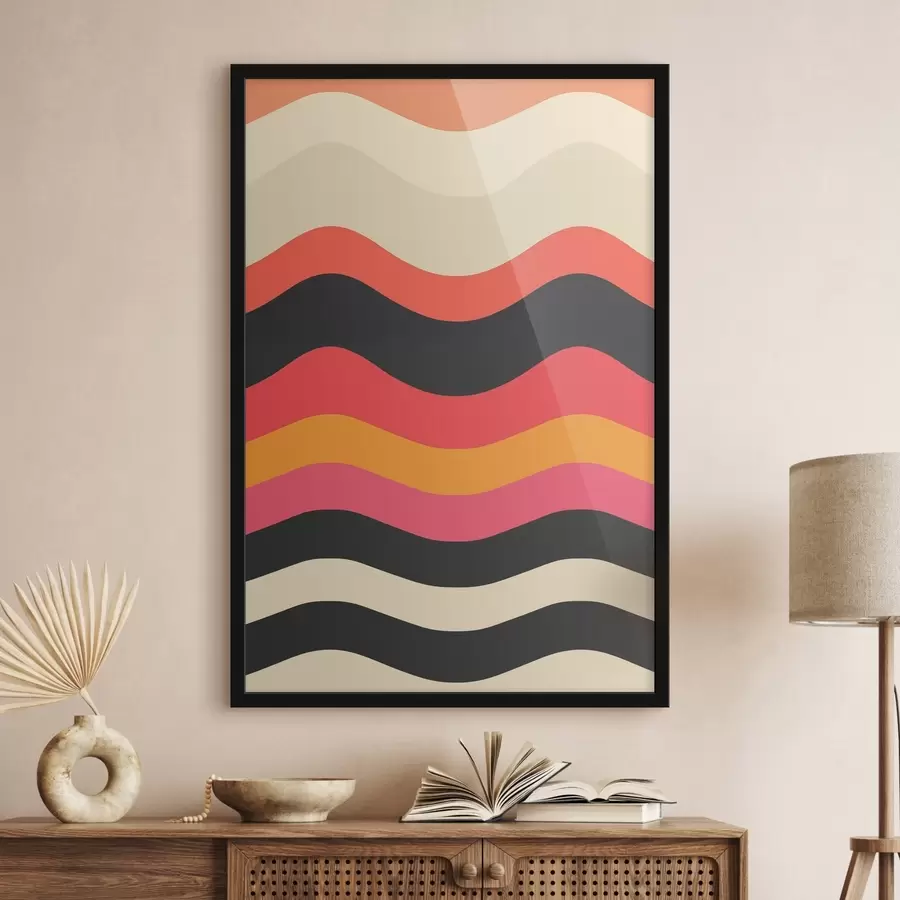 Fototapetes Abstraktais viļņotais raksts f45005