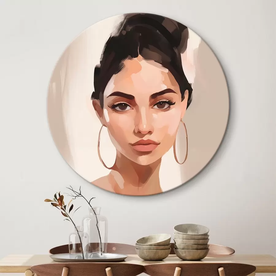 Glezna Meitenes portrets glezniecības imitācija r45014