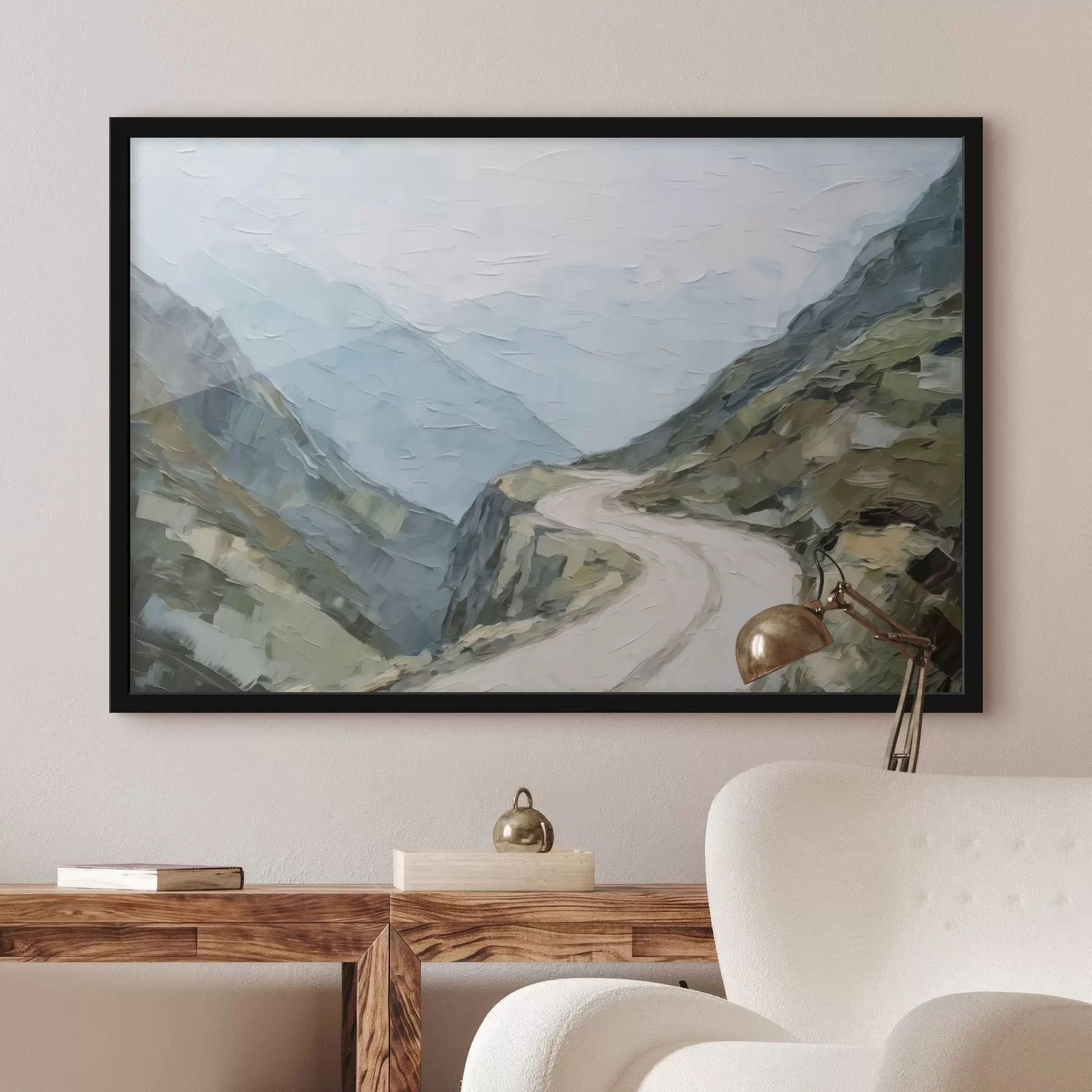 Fototapetes Ceļš starp kalniem f45018