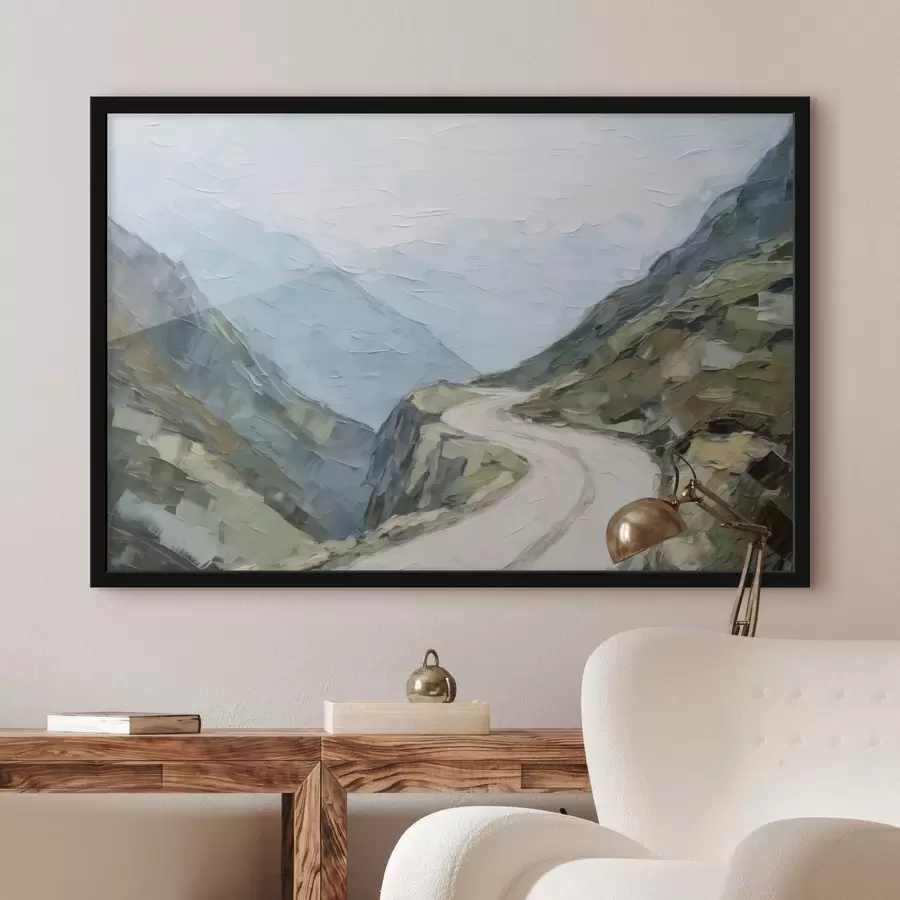 Fototapetes Ceļš starp kalniem f45018