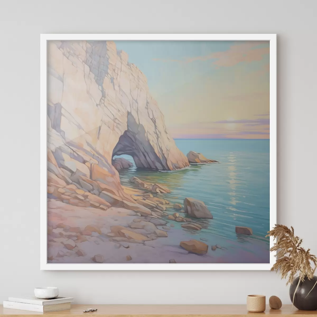 Plakāts Klints pie jūras f45022