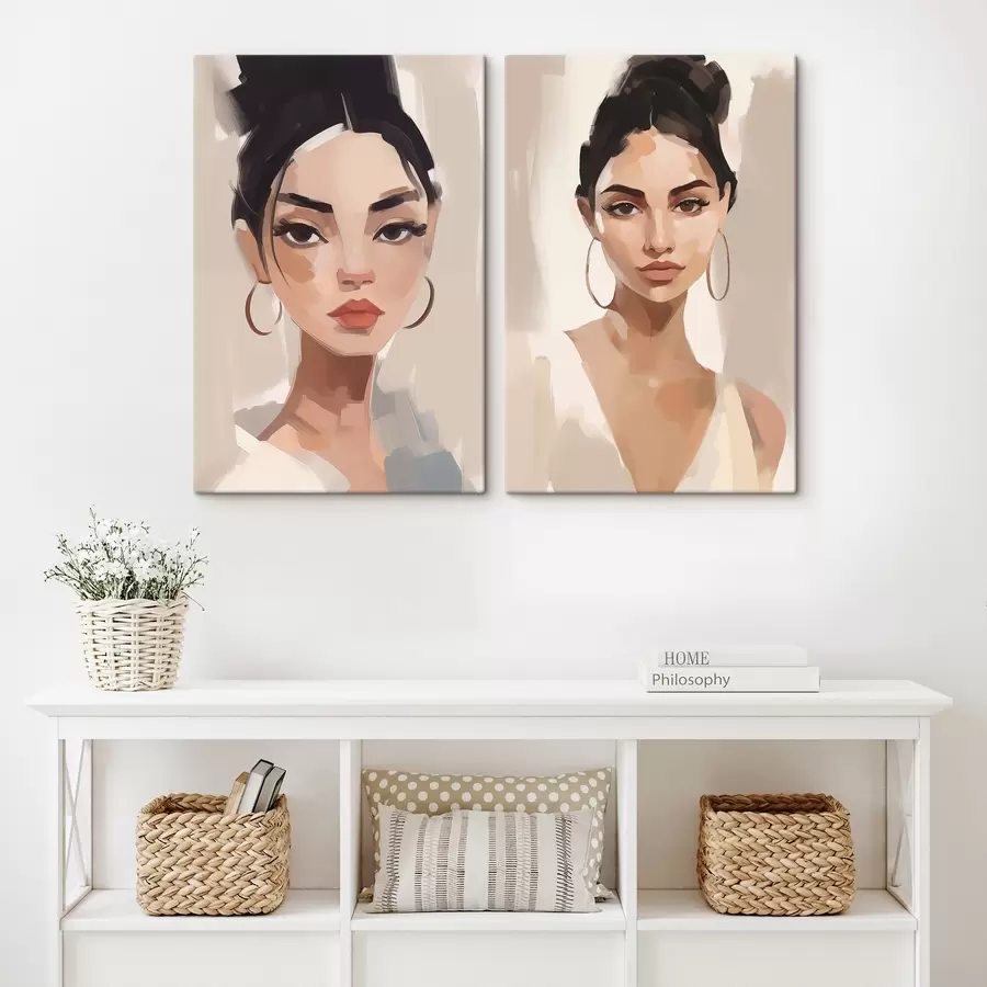 Glezna Portrets meitenes imitācija glezna m00484