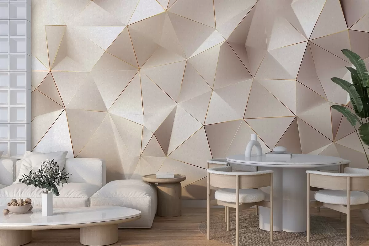 Fototapetes ģeometrija, abstrakcija, gaisma, šķautnes, raksts, struktūra w04236v1