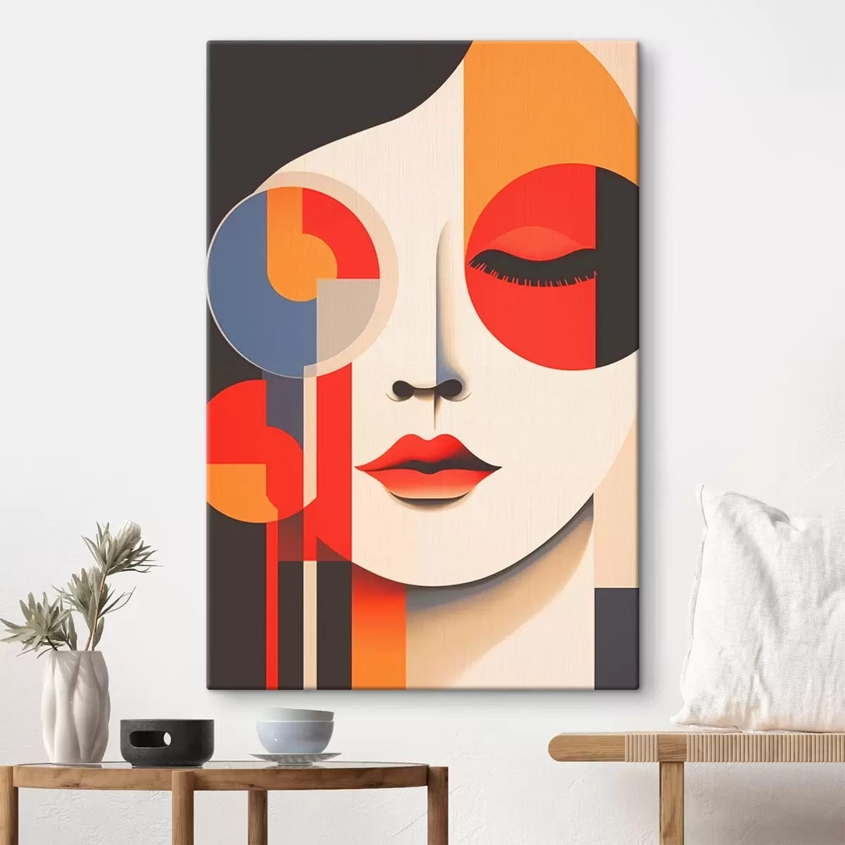 Glezna Abstrakta seja ģeometriskās formās s45086