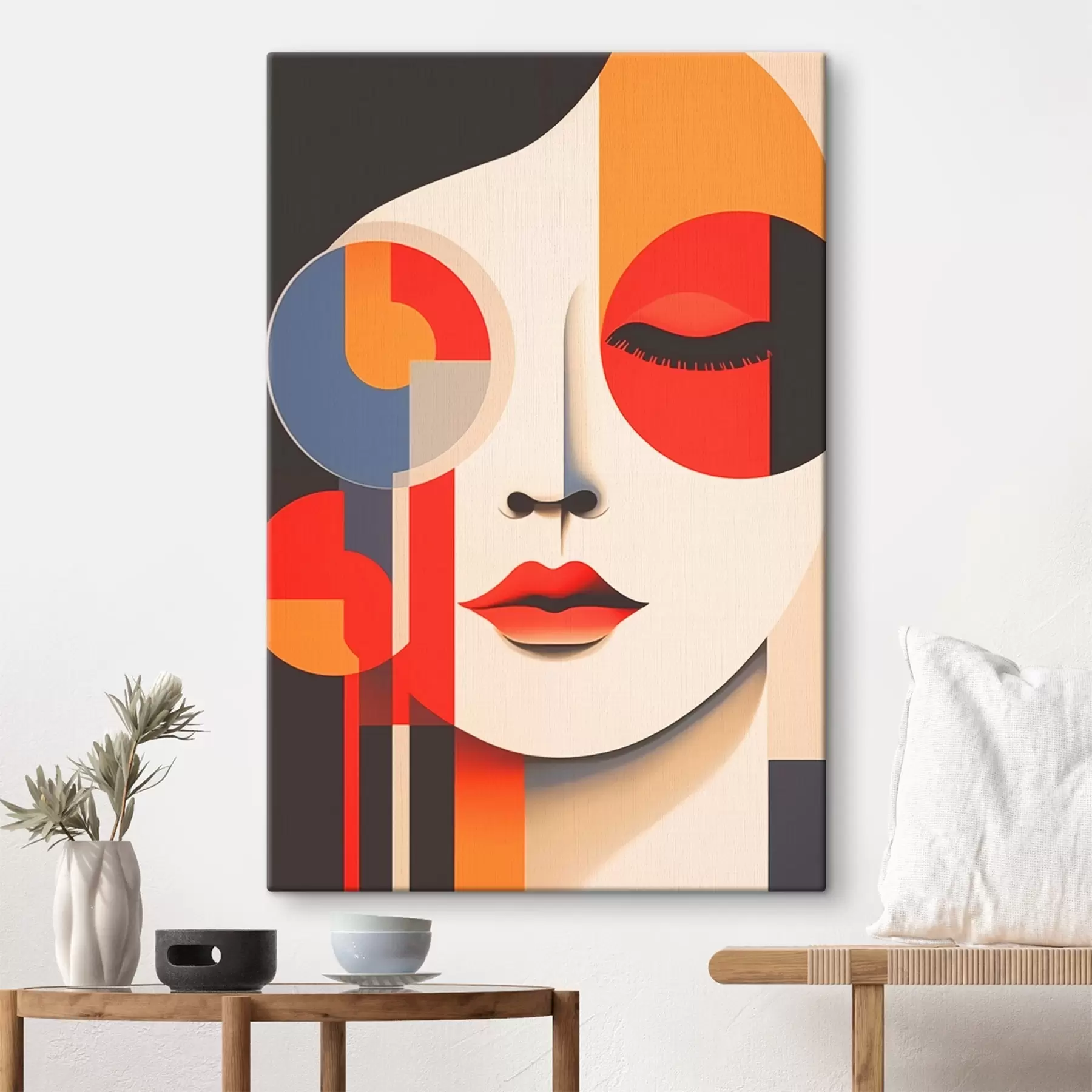 Glezna Abstrakta seja ģeometriskās formās s45086