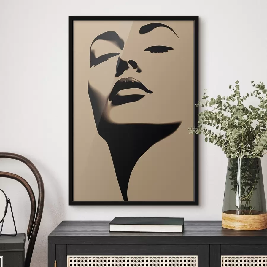 Fototapetes Sievietes sejas siluets f45071