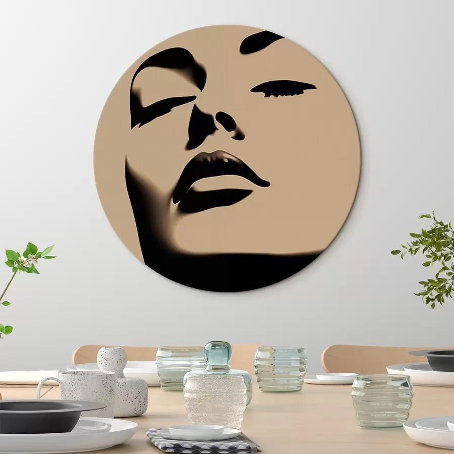 Glezna Sievietes sejas siluets r45071