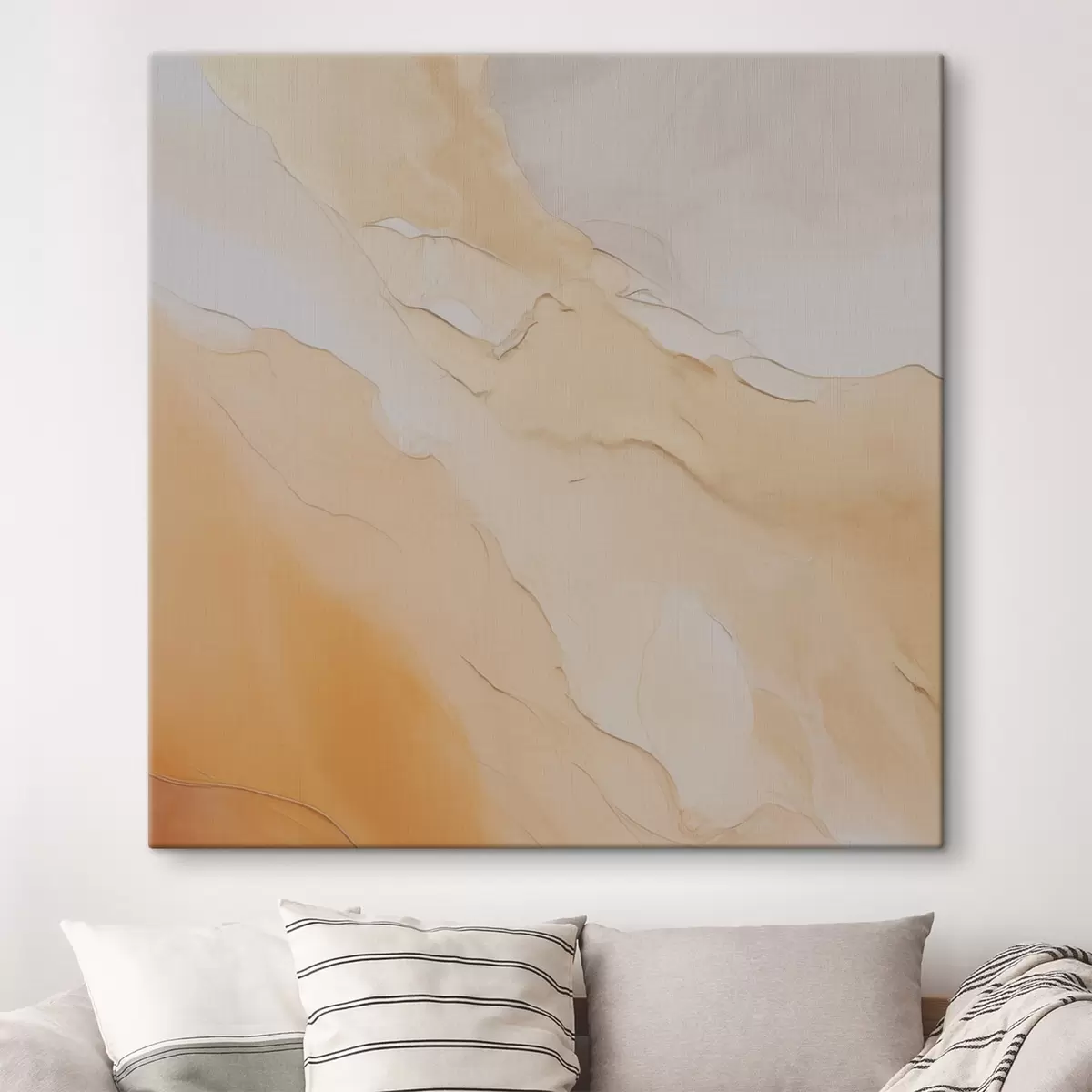 Glezna abstrakts, šķidrums, bēšs, oranža, marmora tekstūra, mīksts maisījums, organiskas formas, gluda, gluda s45105