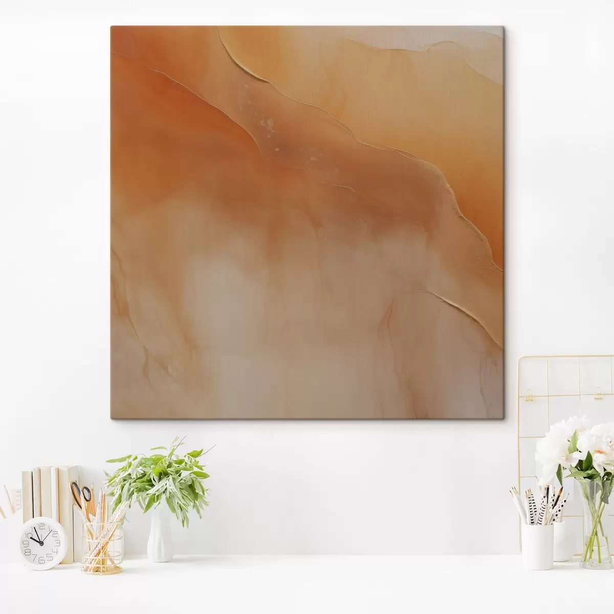 Glezna zemes toņi, maigi slāņi, minimāls, akvareļu stils, abstrakta kustība, miers s45107