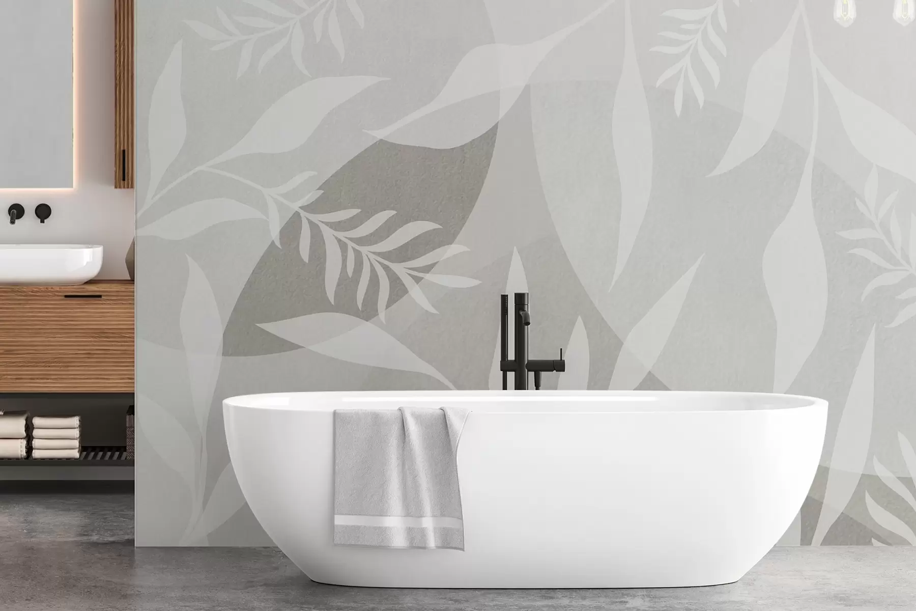 Fototapetes Zariņu silueti uz abstraktu apļu fona w04270