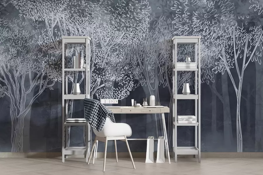 Fototapetes Sulīgi lapu koki w04251v2