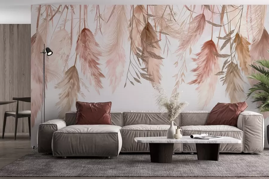 Fototapetes Kaltēti ziedu ziedi w04253