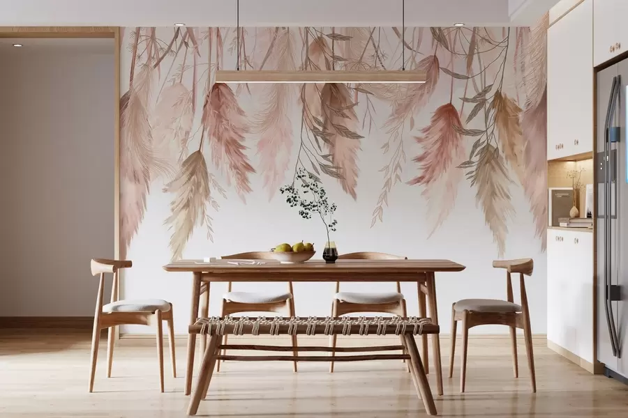 Fototapetes Kaltēti ziedu ziedi w04253