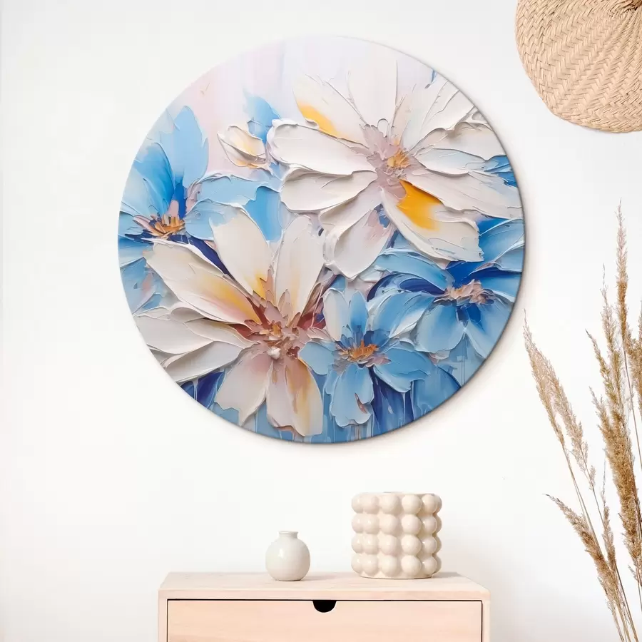 Glezna Ziedi abstraktā imitācija otas triepieniem r45115