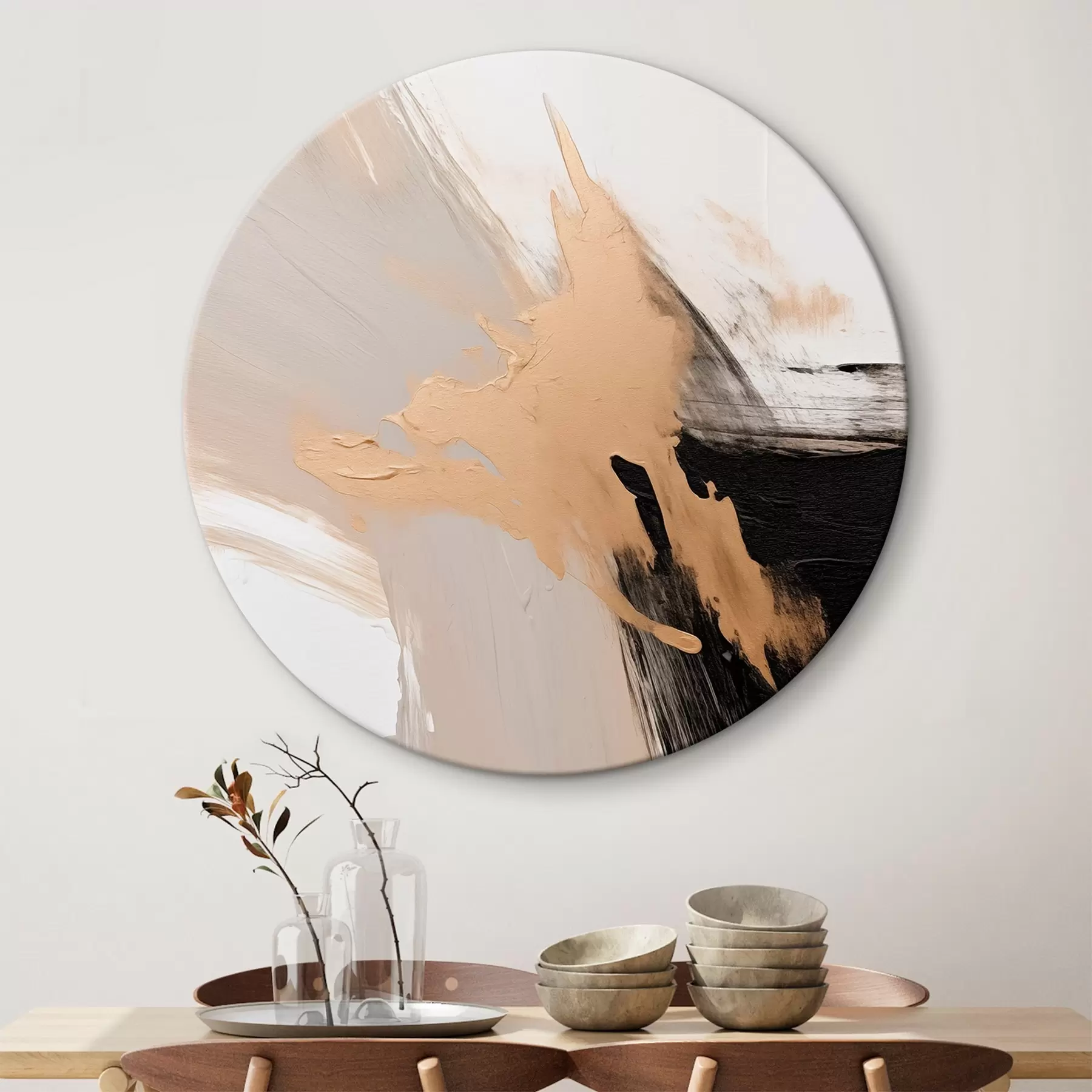 Glezna Dinamiska abstrakcija, kas imitē otas triepienus r45126