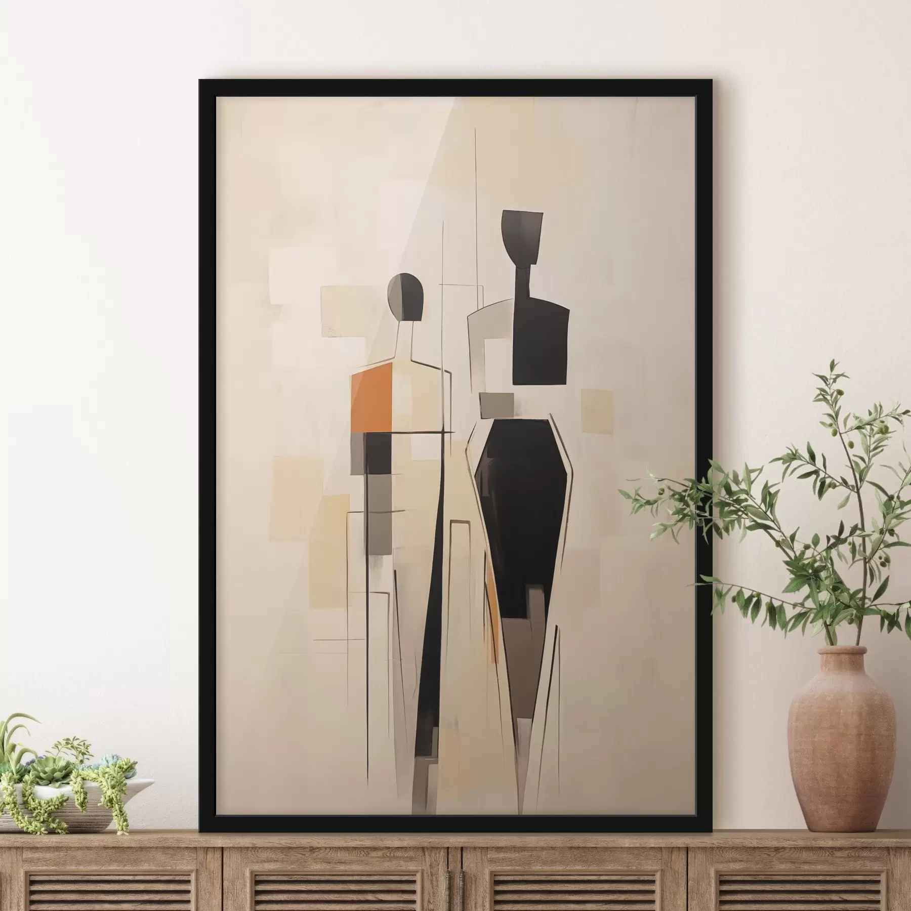 Glezna Abstrakti silueti f45124