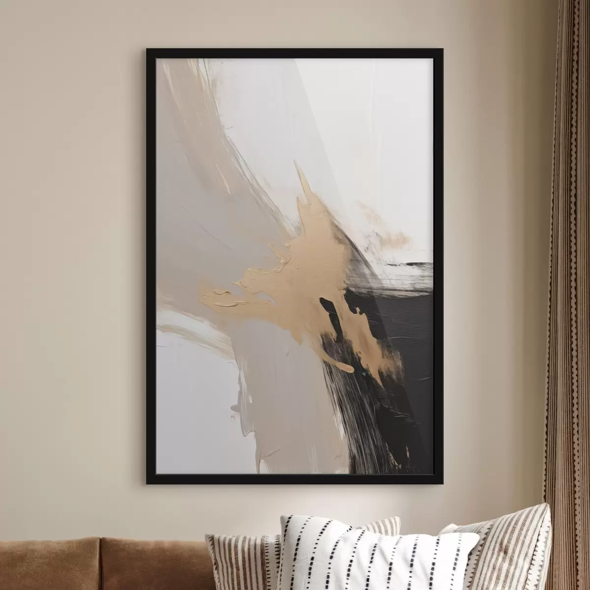 Plakāts Dinamiska abstrakcija, kas imitē otas triepienus f45126