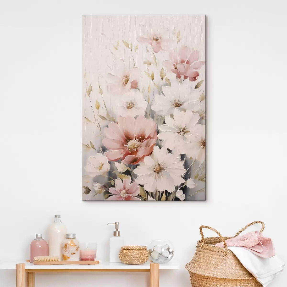 Glezna Maiga ziedu imitācija glezniecība s45119