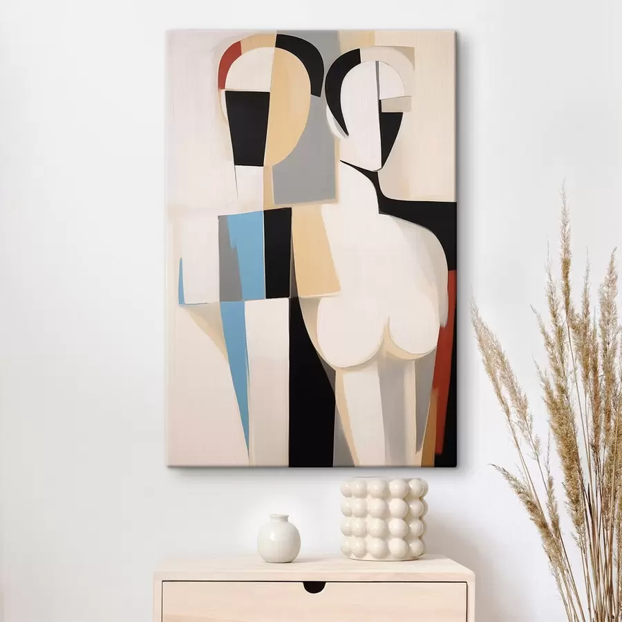 Glezna Pāra abstraktais portrets s45123
