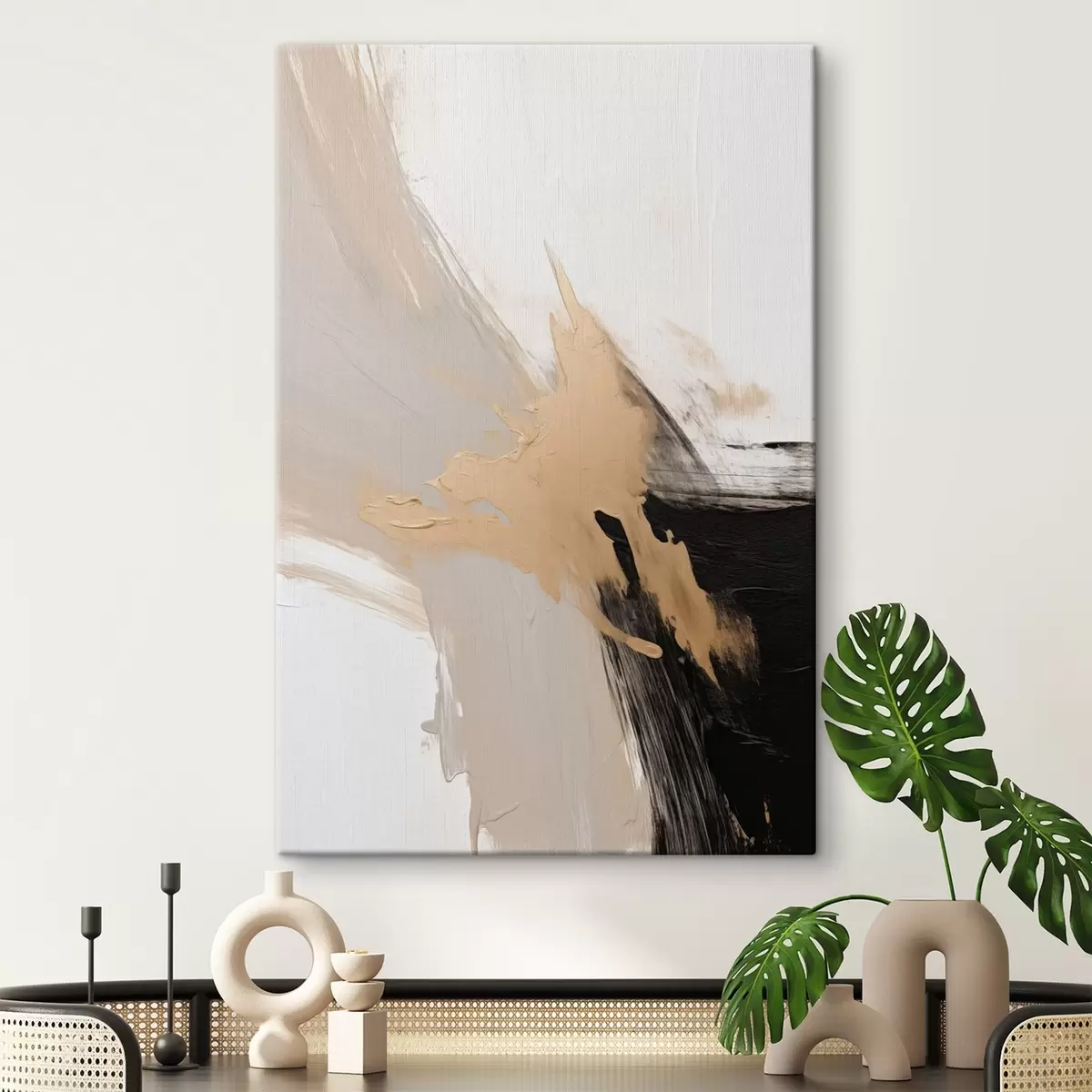 Glezna Dinamiska abstrakcija, kas imitē otas triepienus s45126