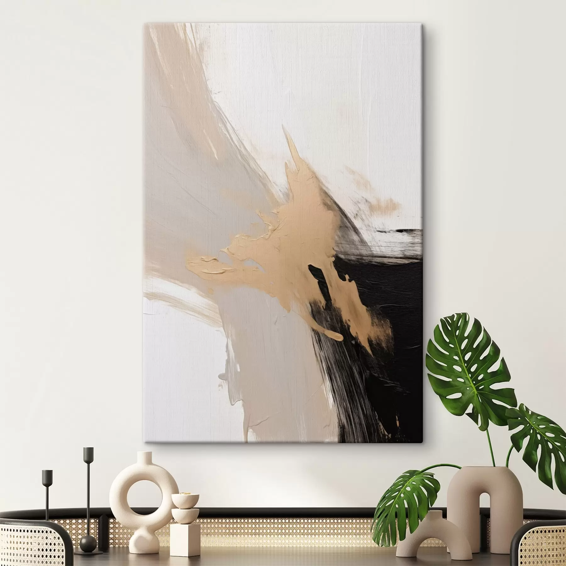 Glezna Dinamiska abstrakcija, kas imitē otas triepienus s45126