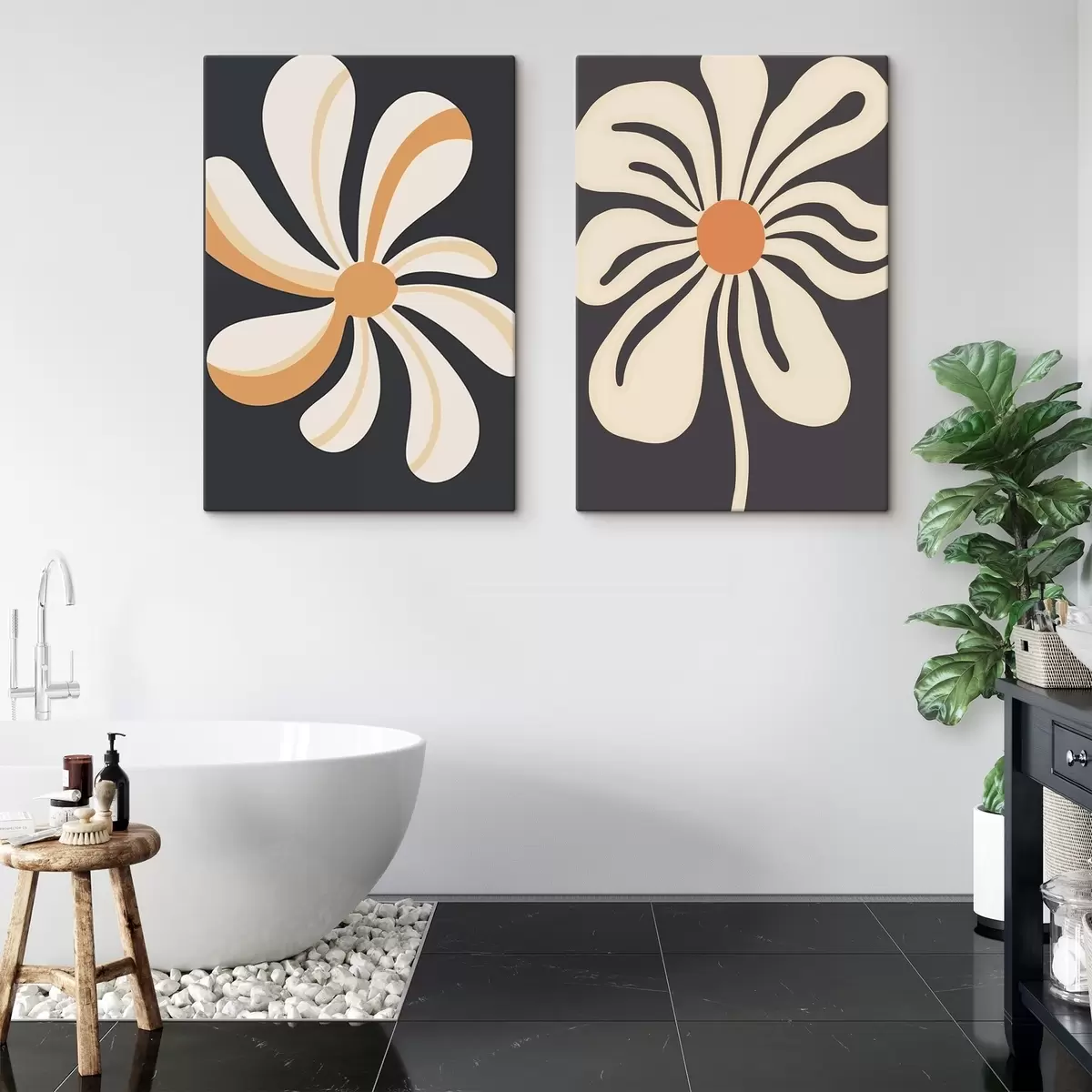 Glezna Grafiskie ziedi m00512