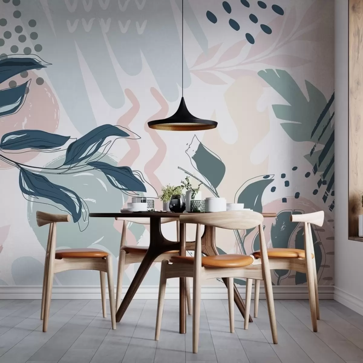 Fototapetes Abstraktās lapas w04281v1