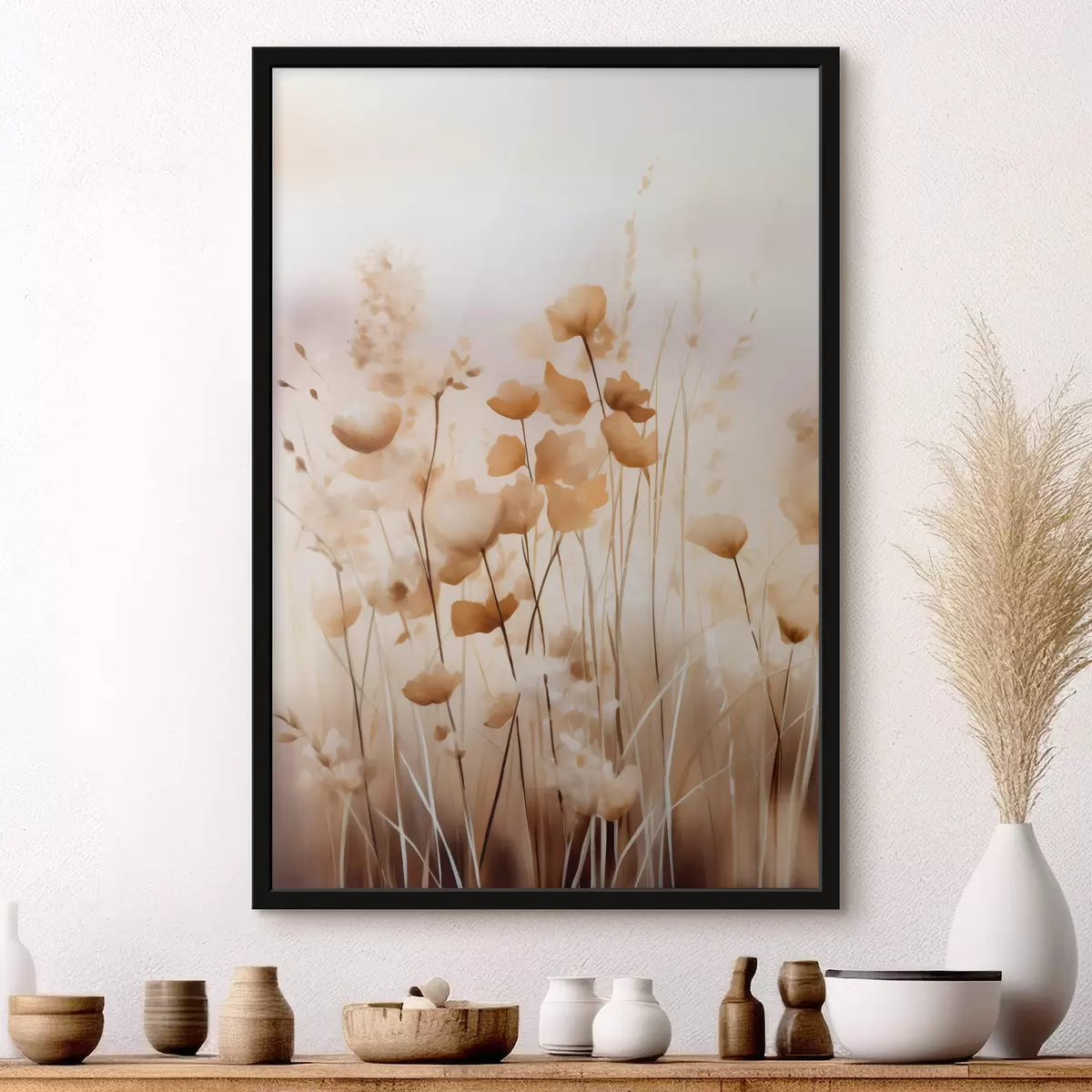 Plakāts Abstrakti savvaļas ziedi f44413