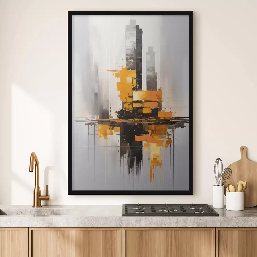 Fototapetes Abstrakcija ar debesskrāpjiem f45163