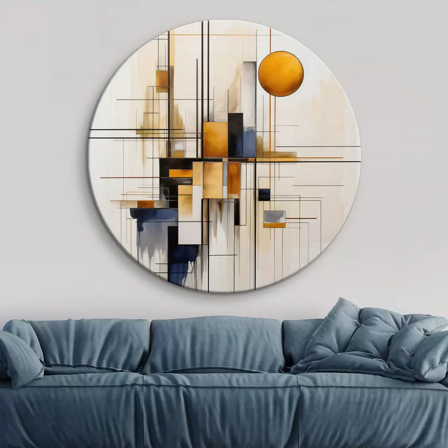 Glezna Ģeometriskā abstrakcija r45159