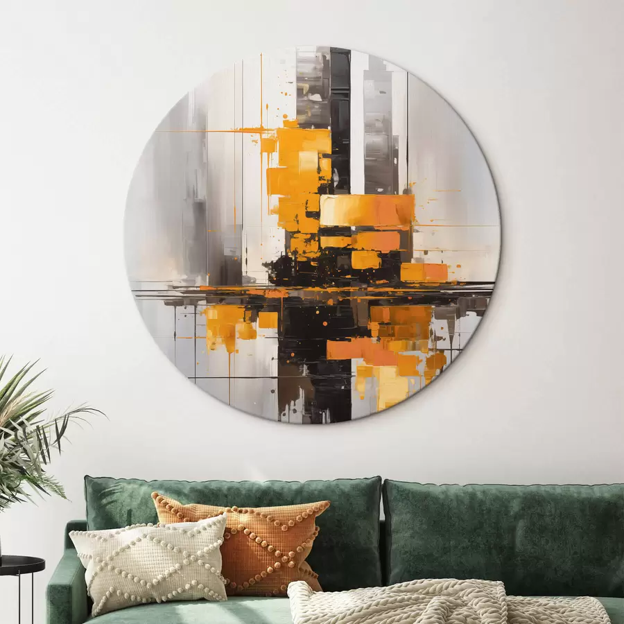 Glezna Abstrakcija ar debesskrāpjiem r45163