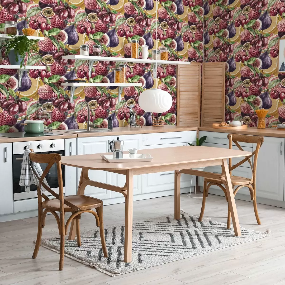 Tapetes Sulīgi tropu augļi a00416