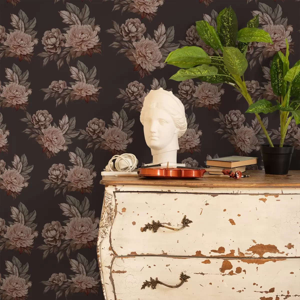 Tapetes Retro rozes a00419v1