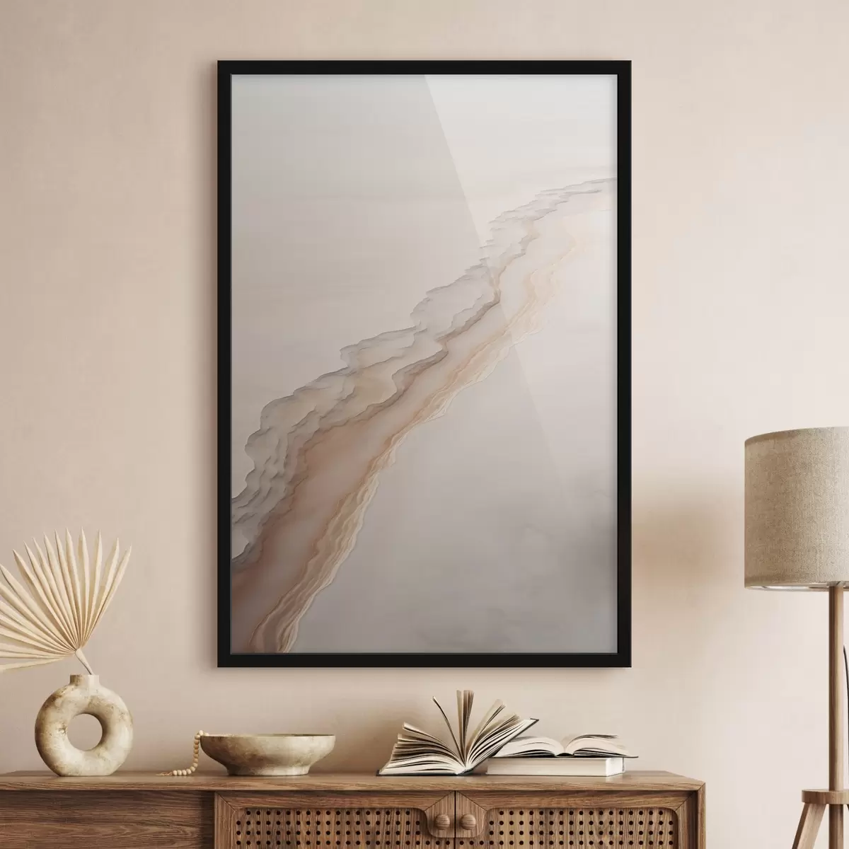 Plakāts Minimālistiska tuksneša ainava f45205