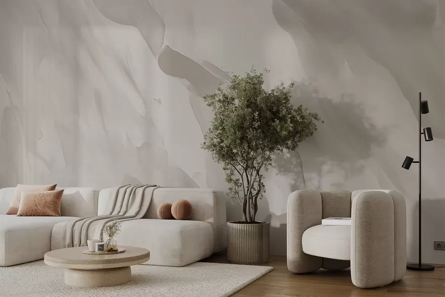 Fototapetes Otas triepieni uz abstrakta fona ar nodilušas tekstūras imitāciju w04287