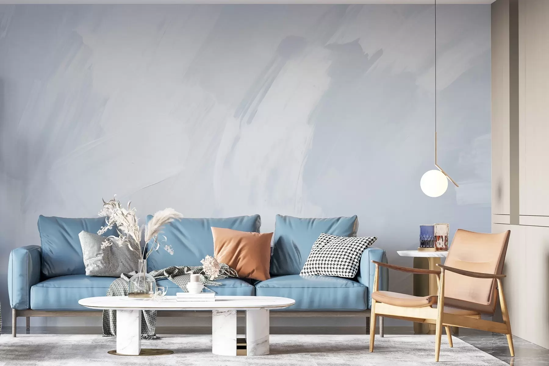 Fototapetes Abstraktie triepieni ar nodilušas tekstūras imitāciju w04291