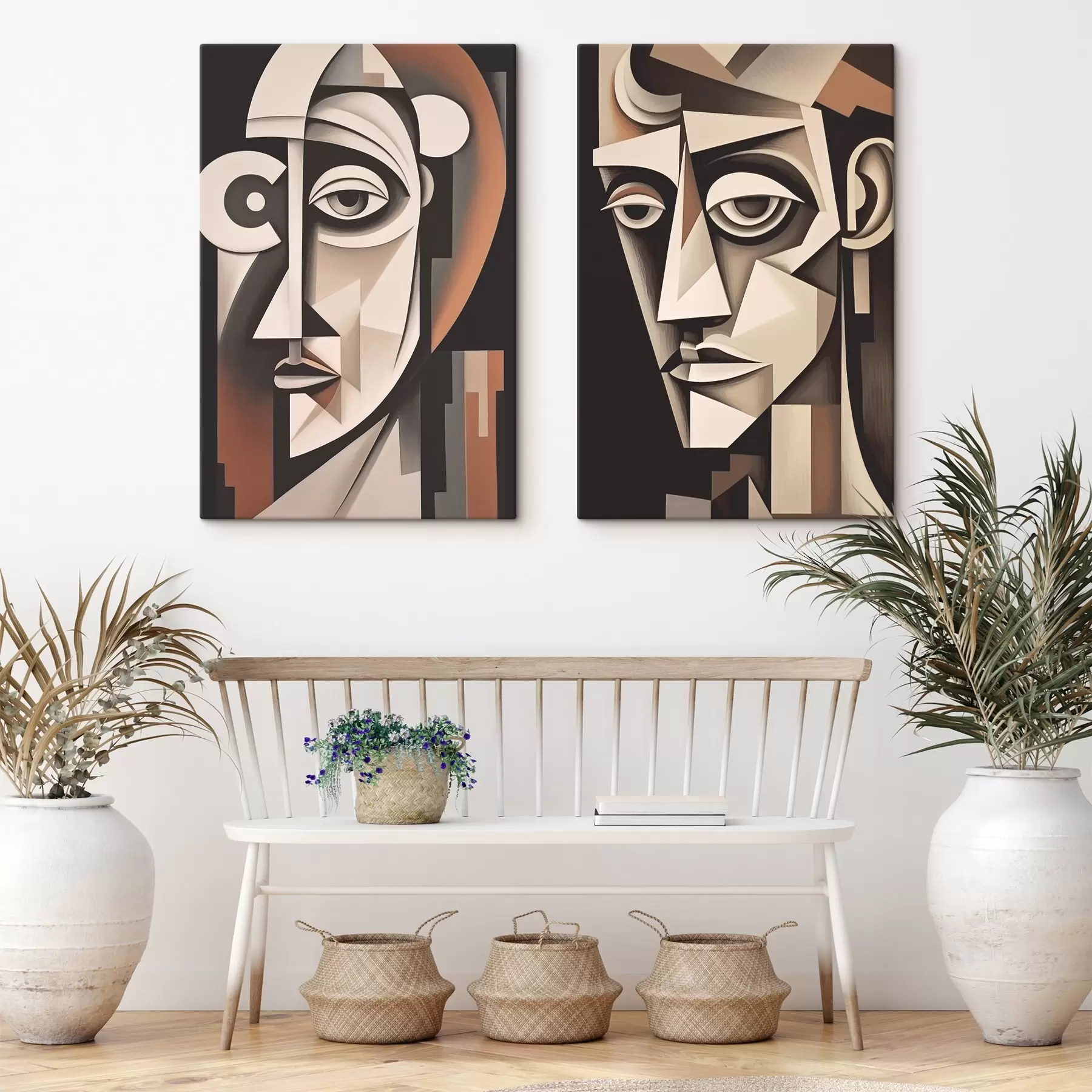 Fototapetes Abstraktie portreti kubisma stilā m00550