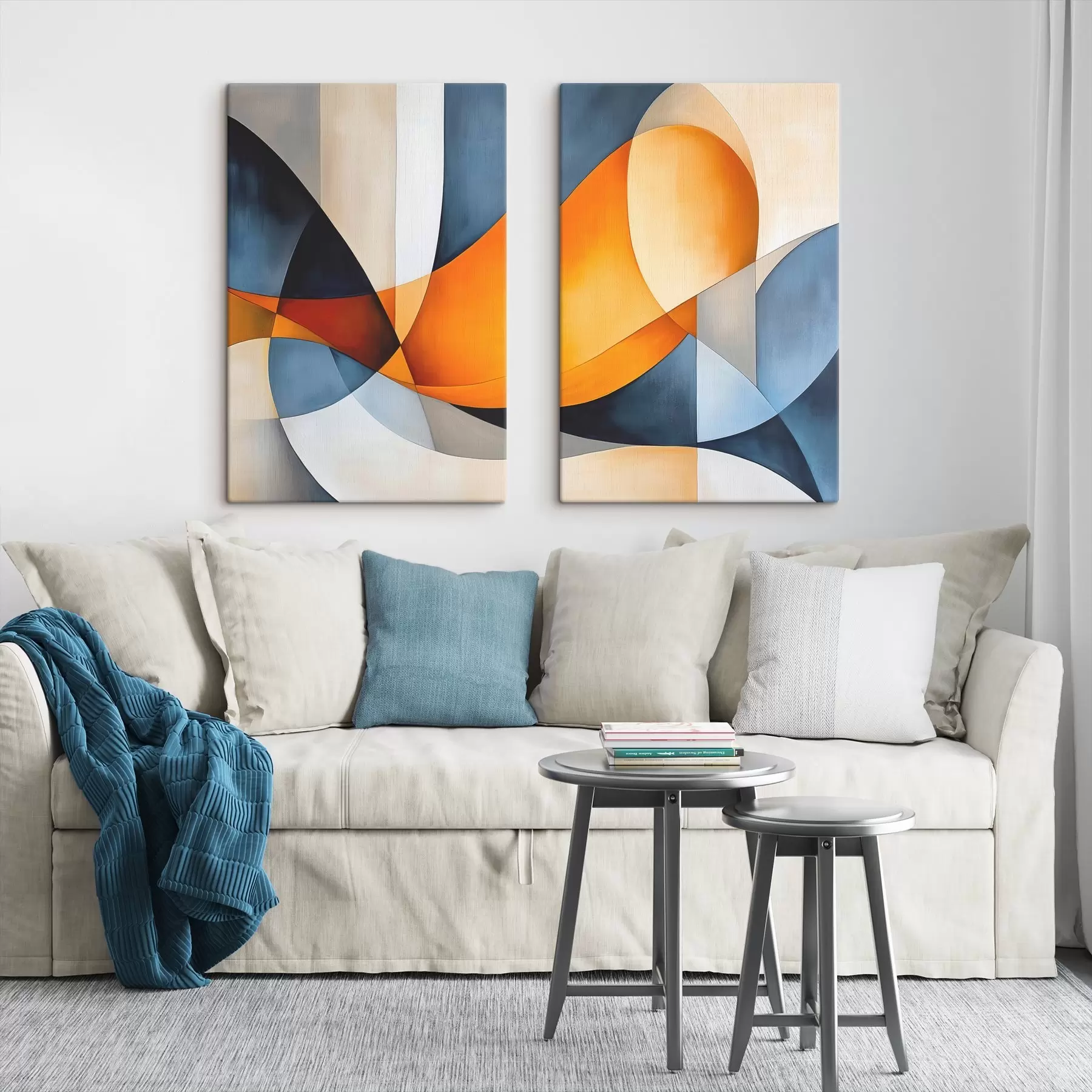 Glezna Abstrakcija ar ģeometriskām formām m00540