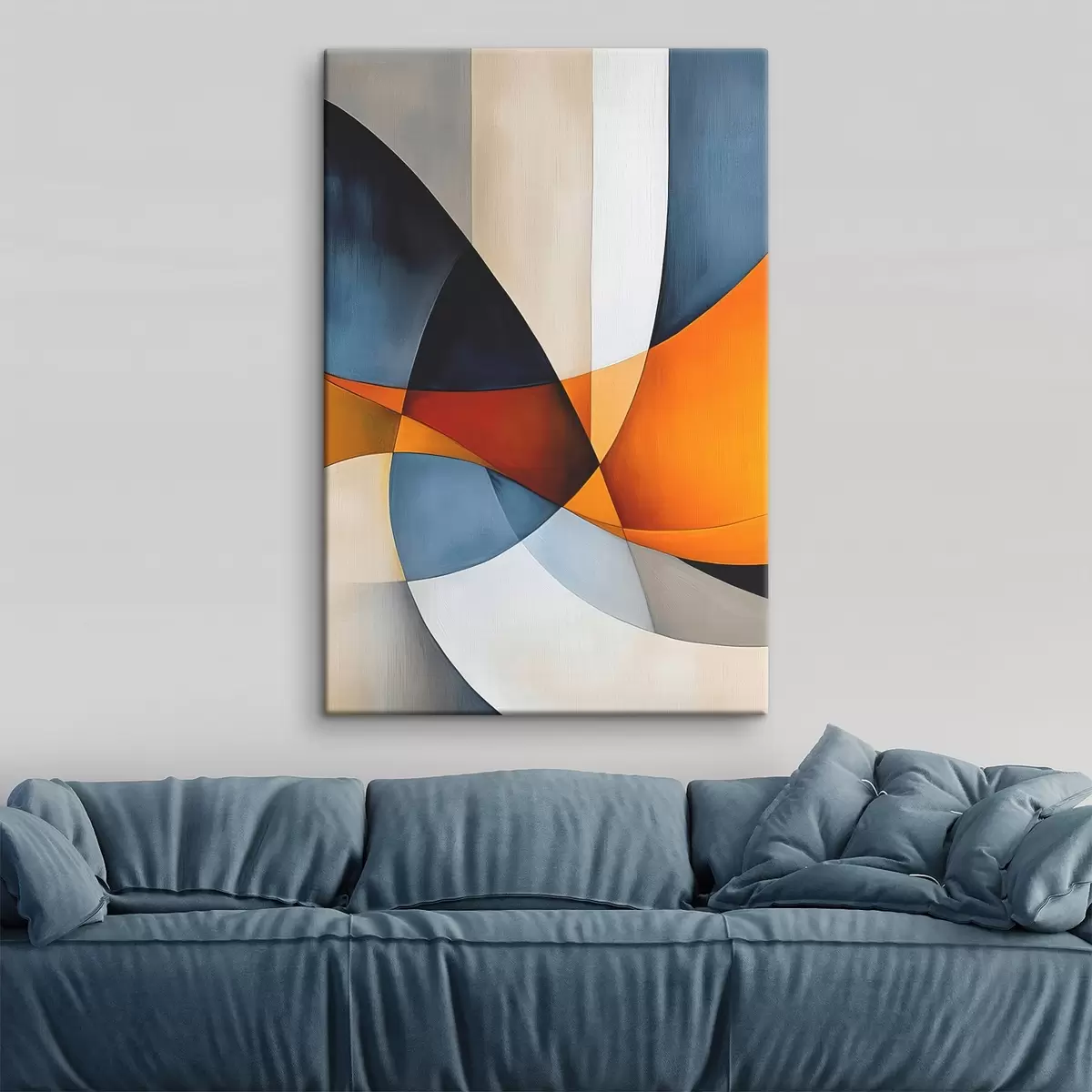 Glezna Abstrakcija ar ģeometriskām formām s45201