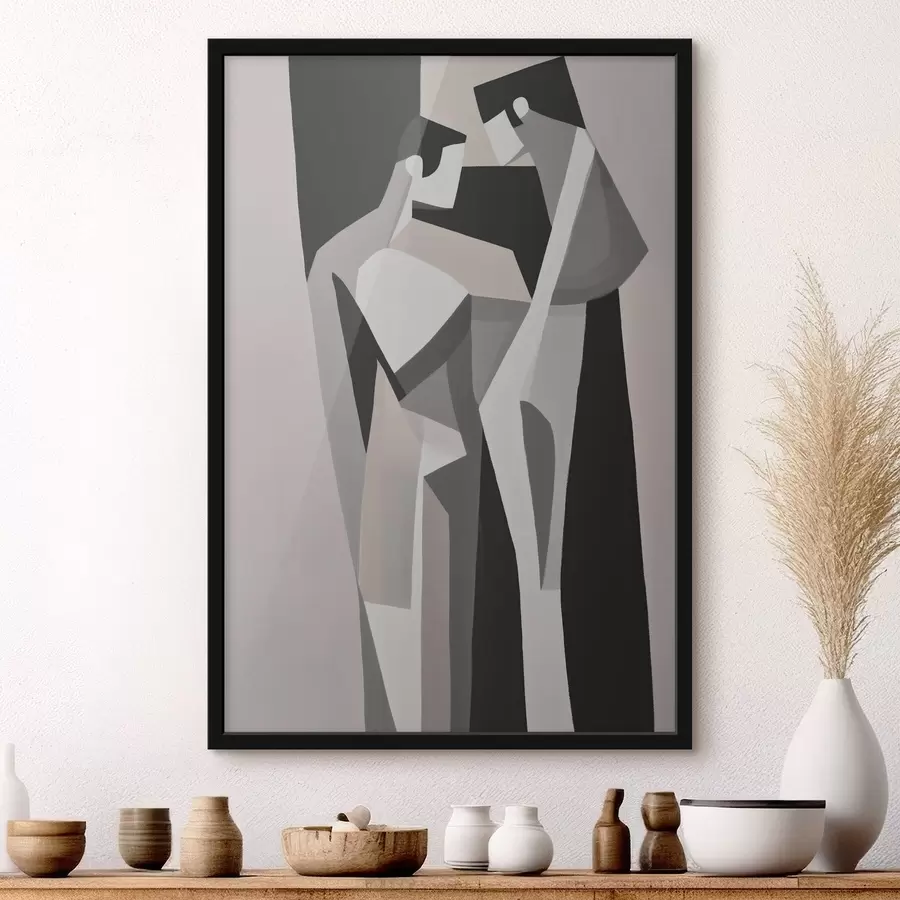 Fototapetes Ģeometriskā pāra kompozīcija f45156