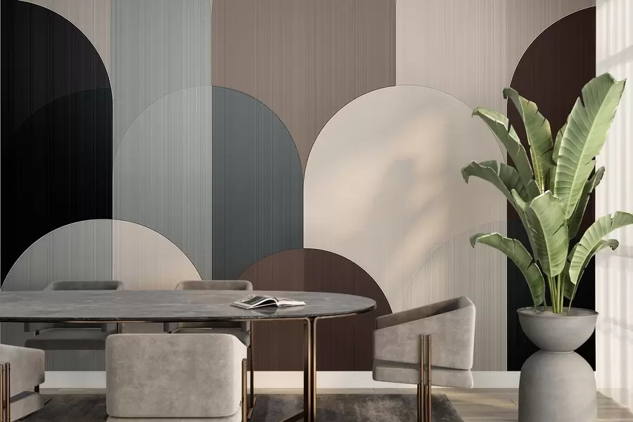 Fototapetes Segmentētās arkas ģeometrija w04215