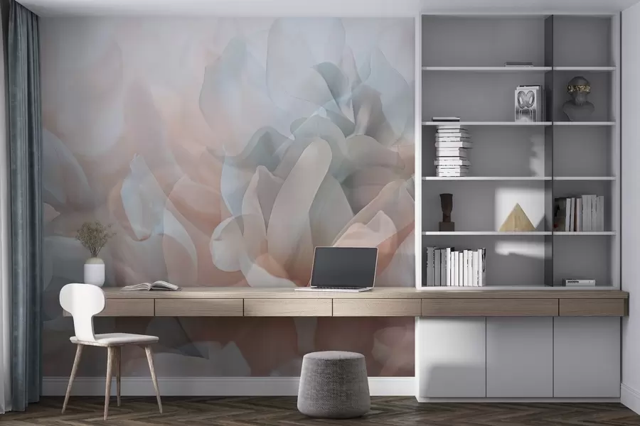 Fototapetes Daļēji caurspīdīgi ziedi w04320v1