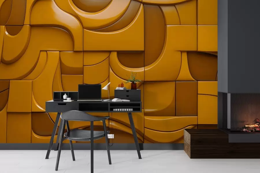 Fototapetes Gleznota reljefa siena w04321